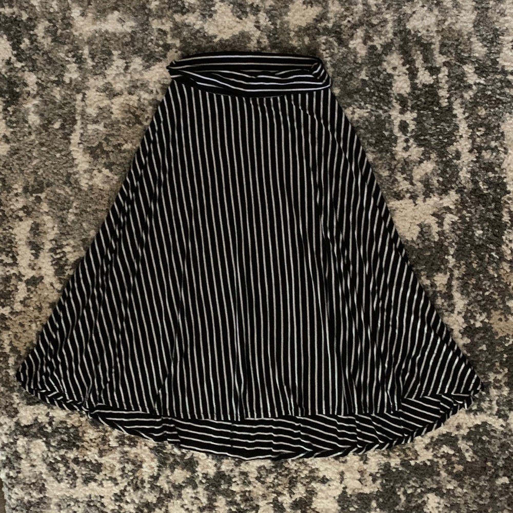 black & white skirt